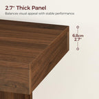 MAHANCRIS Modern Console Table, 39.4" Rectangular Entryway Table, Walnut