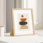Vittanly Solid Wood 8x10 Picture Frame with Mat, Natural, 4 Pack