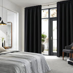 DWCN Black Blackout Curtains for Bedroom, 60 x 84 inches Long - Image 2