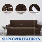 ZNSAYOTX 1 Piece Jacquard Couch Covers - Image 3