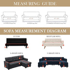 HANDONTIME Khaki Loveseat Covers Couch Cover - Image 3