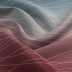 Estelar Textiler Navy Blue and Burgundy Red Ombre Blackout Curtains - Image 9