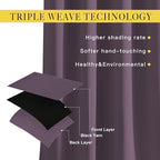 NICETOWN Plum Curtains and Drapes - Image 4