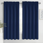 DWCN Bedroom Blackout Curtains 60 x 63 Inches Length 2 Panels Set, Solid by DWCN