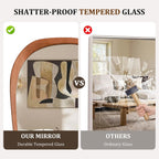 WallBeyond Asymmetrical Mirror, Irregular Mirror Full Length, Boho Wall Mirrors Decorative for Bedroom Living Room Entryway Hall, Mid Century Modern Decor 48" H x 22" W