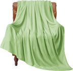 BEDELITE Fleece Blanket Grass Green Throw Blankets by BEDELITE