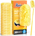 REKOPI Heavy Duty Duster Refills for Swiffer Duster, 20 Count