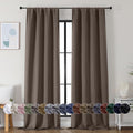 Simplebrand Ava Brown Blackout Curtains by Simplebrand