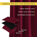 NICETOWN 84 inches Bedroom Curtains Panels - Image 4