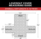 Easy-Going Reversible Loveseat Couch Cover - Image 6
