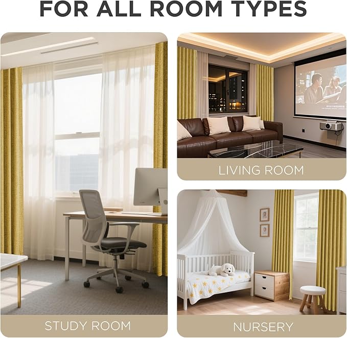 Joydeco Blackout Curtains for Bedroom - Image 8