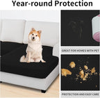 Easy-Going Stretch 3 Pieces Couch Cushion Covers - Image 3