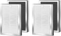 Air Purifier Replacement Filters 4 Pack Compatible with 25 Series Air Purifier Filter S1/W1/B1,3-in-1 Filters H13 True HEPA and Activated Carbon Filters Compatible with Series Air Purifier