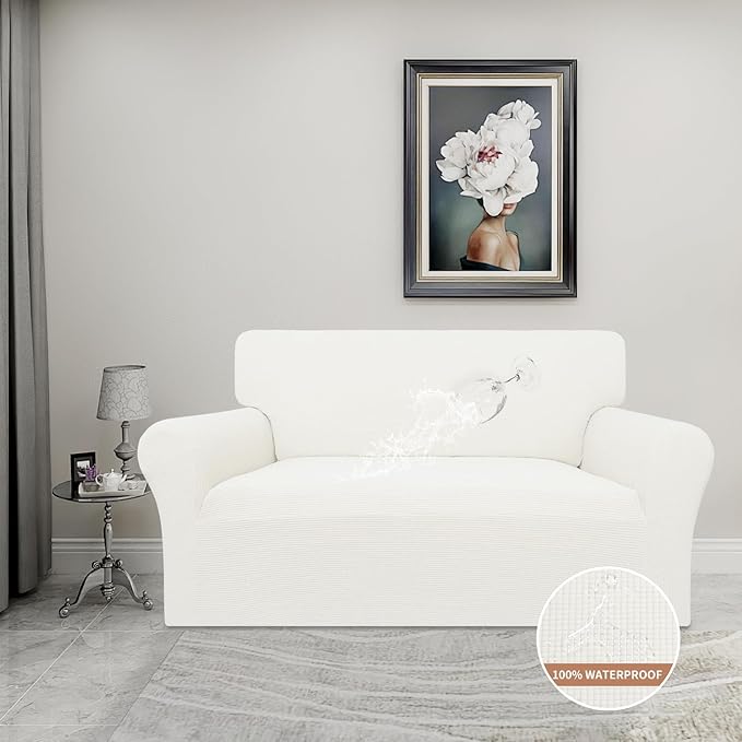 Easy-Going 100% Waterproof Oversized Loveseat Couch Cover, Dual Waterproof Sofa - Image 2
