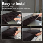 Leather Look Couch Cushion Covers Sofa Seat Slipcovers Sets Couches Furniture - Image 6