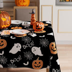 XCHI Halloween Spooky Ghost Rectangle Tablecloth Decorations 60x84 Inch