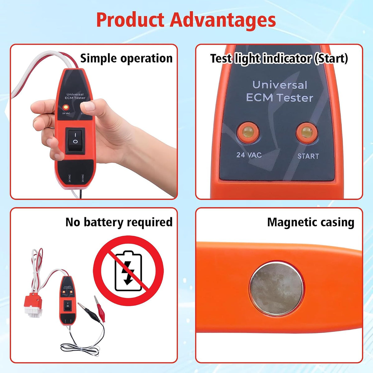ECM Motor Tester Compatible with Multiple ECM Motors for Accurate Testing