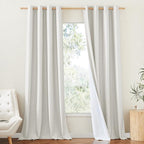 NICETOWN 100% Absolutely Blackout Linen Curtains by NICETOWN