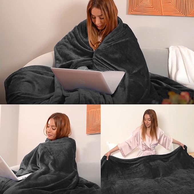 JIAHANNHA Fleece Blanket 50 by 60 Throw Blankets - Image 2