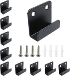 12 Pcs Stainless Steel Tile Display Hanger, Heavy Duty Wall Mounted Bracket Hooks for Ceramic Tiles, Mirrors, Picture Frames, Black, 0.79" Inner Width