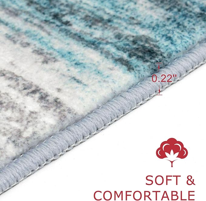KOZYFLY Area Rug 6x9 Modern Ombre Rugs - Image 2
