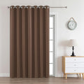 Joydeco Brown Custom Solid Single Blackout Curtain by JOYDECO