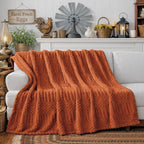 50x70 Inch Rust Throw Blanket - Image 2