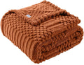 90x90 Inch Rust Queen Bed Blanket by Unknown