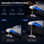Bed Cooling System, Bed Fan Under Sheets with 5 Adjustable Speeds, Cooling Fan for Hot Sleepers & Night Sweats, Cordless Bed Fan with Remote Control, Fits All Mattress Heights