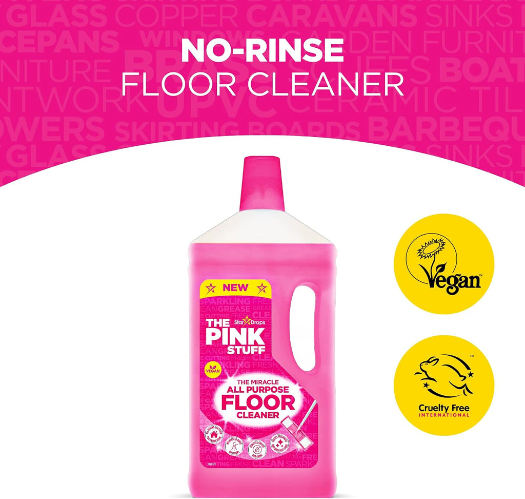 Stardrops The Pink Stuff Miracle All Purpose Floor Cleaner 33 Fl Oz 2 Pack