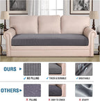 H.VERSAILTEX Super Stretch Individual Seat Cushion Covers Sofa Covers Couch - Image 2