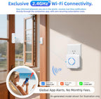 WiFi Door Sensor Chime, Smart Door Open Alert Window Sensor