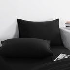NTBAY Twin Microfiber Bed in a Bag, Comforter Set with Sheet 5 Piece, Black