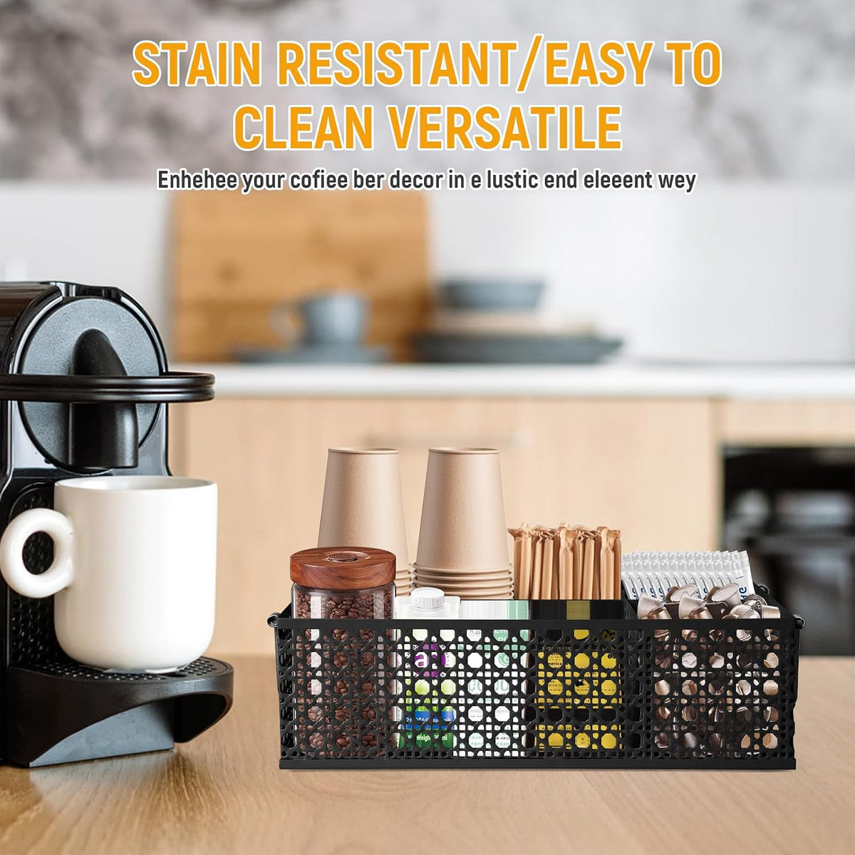 Coffee Station Organizer Metal Coffee Bar Organizer Coffee Pods Holder