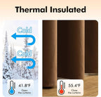 MIULEE Velvet Curtains Chocolate Elegant Grommet Thermal Insulated Soundproof - Image 5