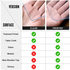 Clear Table Protector 42 x 78 Inch, 2mm Plastic Table Cover