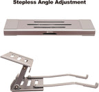 3-in-1 Foldable Aluminum Laptop Stand with Storage Box, 10-16 Inch