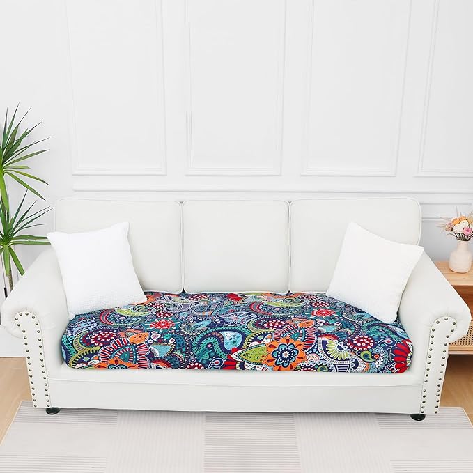 Smiry Printed Couch Cushion Covers, Stretch Soft Couch Covers by Smiry