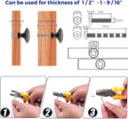 Ravinte Matte Black Cabinet Knobs Kitchen Pulls 1-1/4 Inch 40 Pack
