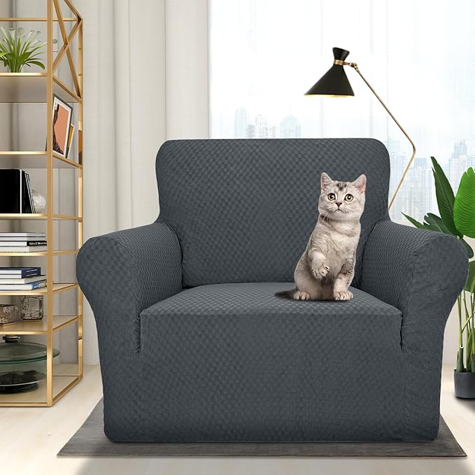 ZNSAYOTX 1 Piece Jacquard Chair Slipcovers - Image 2