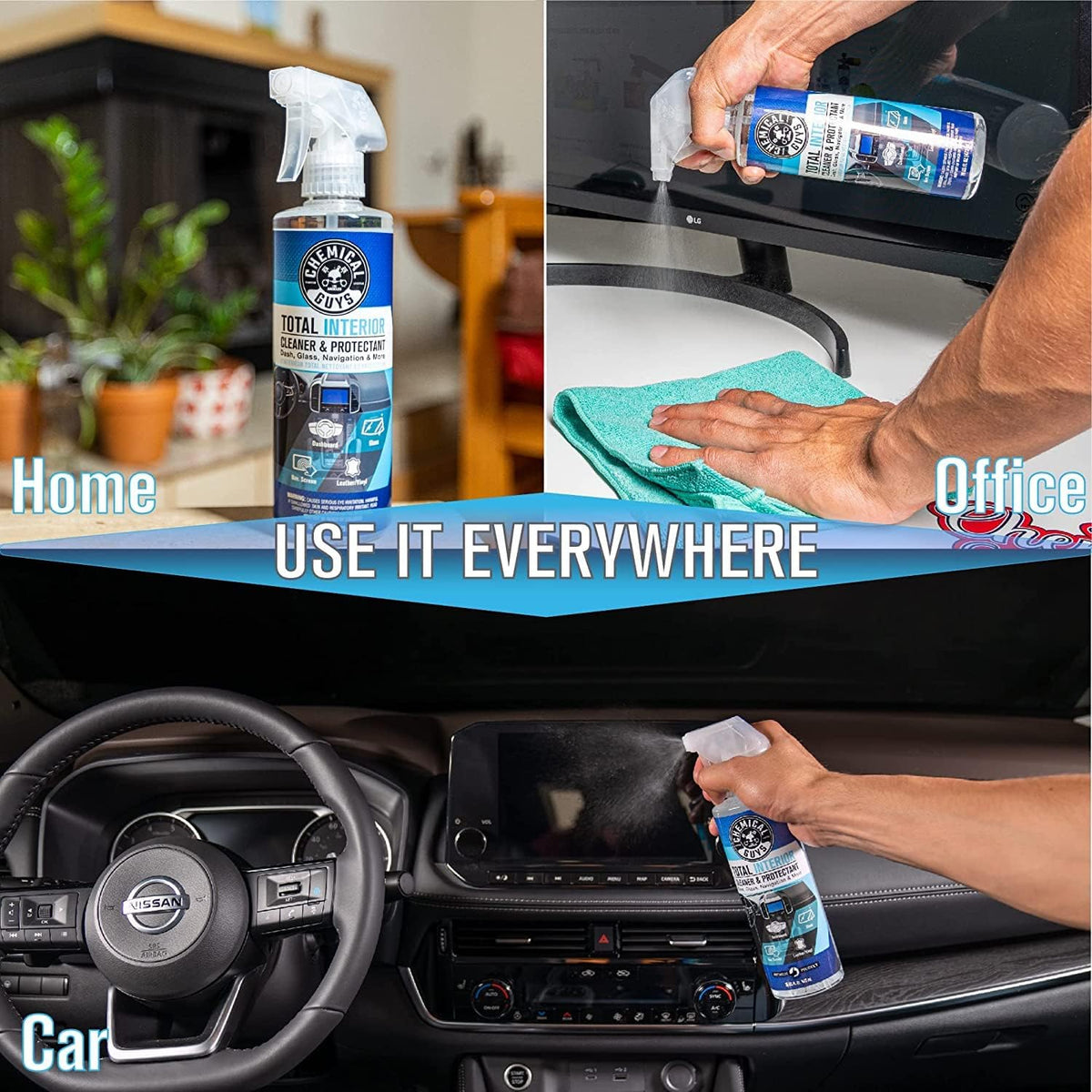 Chemical Guys, Total Interior Cleaner, Protectant & Car Detailer, 1 Gallon