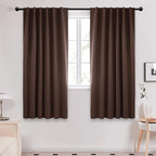 Deconovo Blackout Curtains, Thermal Insulated, W52 x L63 2 Panels, Back Tab by Deconovo
