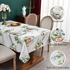 Zobesta Vinyl Tablecloth Rectangular 86x55 PVC Table Cloth Plastic Outdoor
