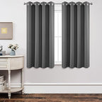 Joydeco Blackout Curtains 45 inch Length 2 Panels Set, Thermal Insulated Long by JOYDECO