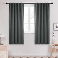Deconovo Blackout Curtains, Thermal Insulated, W42 x L63 2 Panels, Back Tab by Deconovo