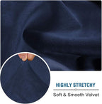 H.VERSAILTEX Velvet Stretch Individual Couch Cushion Cover Plush Slipcover - Image 5