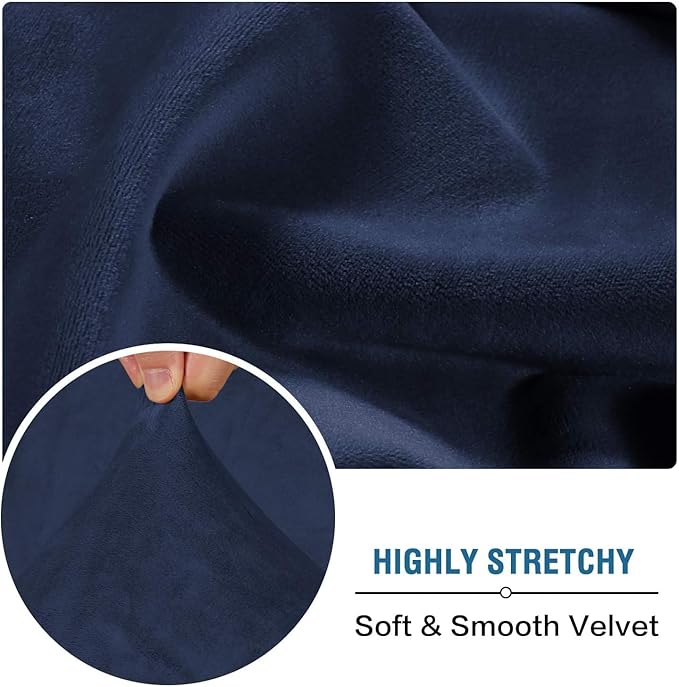 H.VERSAILTEX Velvet Stretch Individual Couch Cushion Cover Plush Slipcover - Image 5