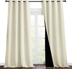 NICETOWN Cold Reducing Curtains, Thermal Insulated 100% Blackout Curtains by NICETOWN