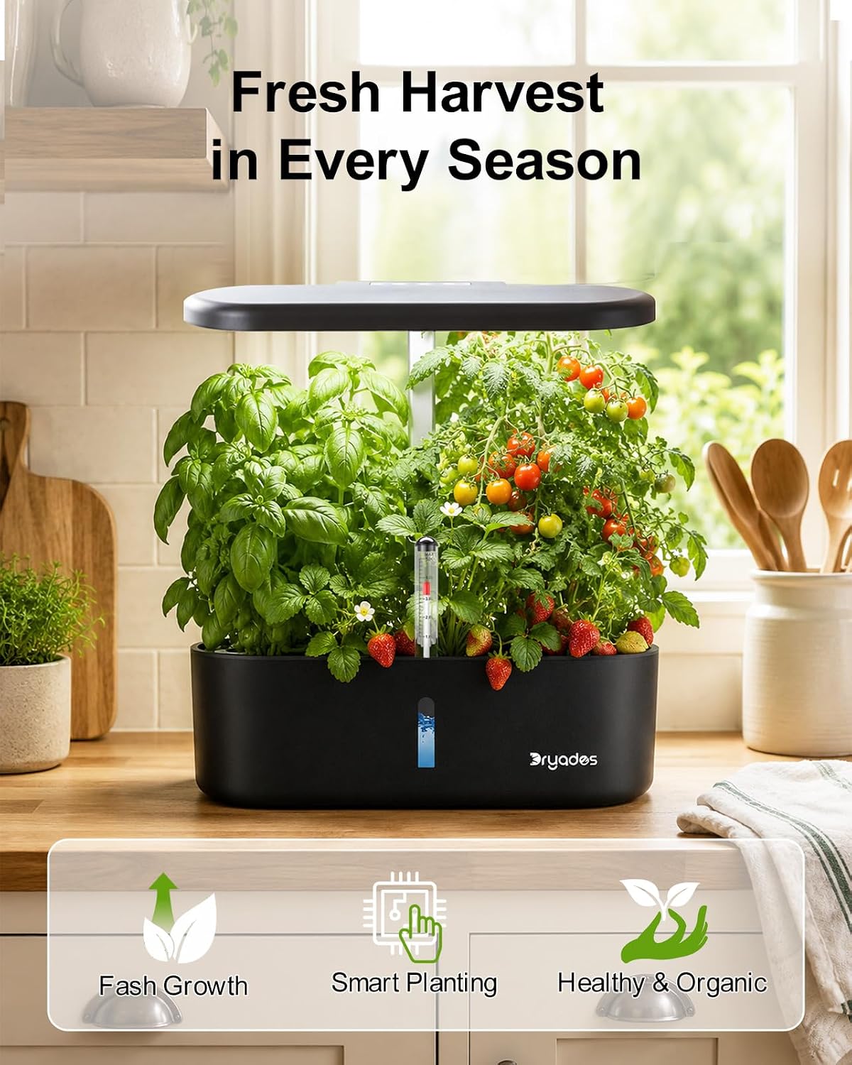 Hydroponics Growing System Indoor Garden: 12 Pods Hydroponic Planter