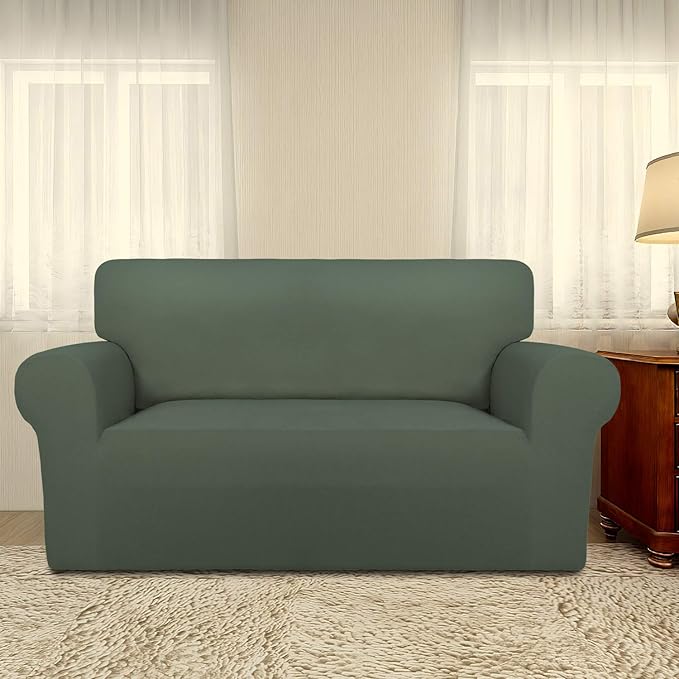 PureFit Super Stretch Sofa Slipcover – Spandex Non Slip Soft Couch Sofa Cover - Image 2